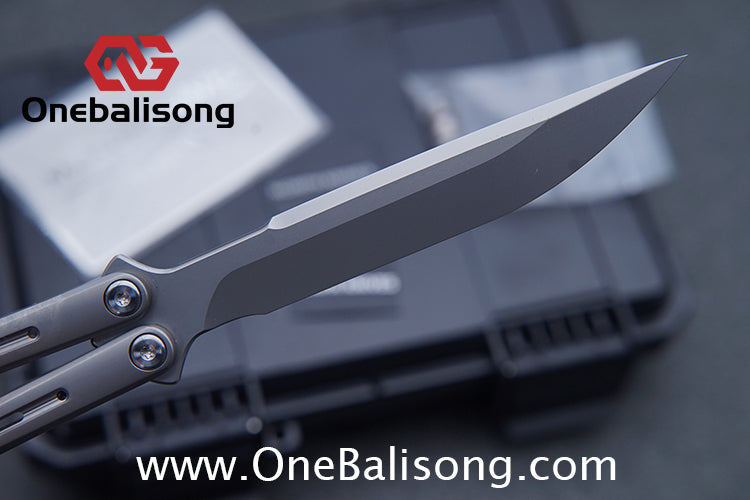MORPH KNIVES Turbid v2 Original Balisong Ti-6AL-4V Titanium Alloy Handle CPM S35VN Stainless Steel Blade Bushing