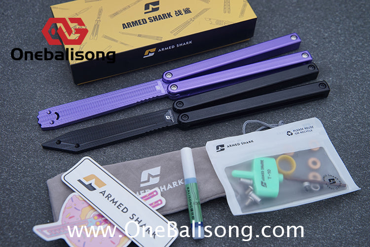 Armed Shark 7075 Aluminum Squiddy Balisong Clone 7075 Aluminum Materia