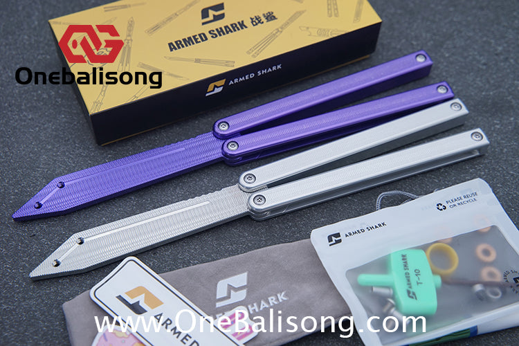 Armed Shark 7075 Aluminum Squiddy Balisong Clone 7075 Aluminum Materia