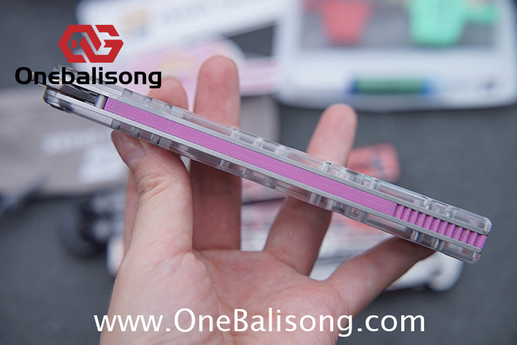 ARMED SHARK Transparent Acrylic Plate REP Balisong Clone 5CR15 Stainless Steel imported acrylic G10 integrated counterweight Bushings