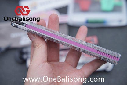 ARMED SHARK Transparent Acrylic Plate REP Balisong Clone 5CR15 Stainless Steel imported acrylic G10 integrated counterweight Bushings