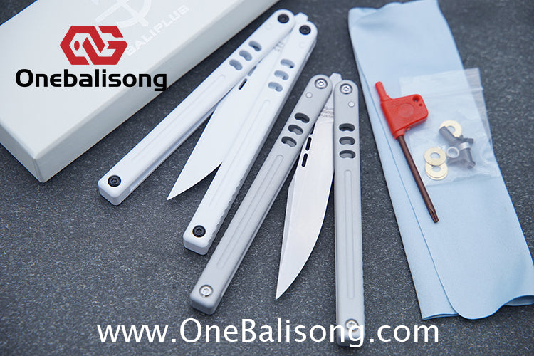 Baliplus V5 Mako Balisong Clone Aluminum Alloy Handle Stainless Steel Blade Bushing