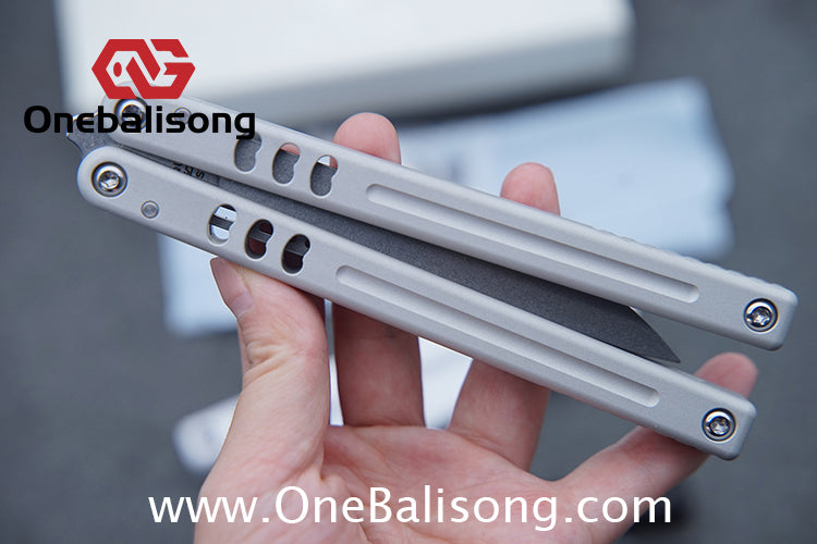 Baliplus V5 Mako Balisong Clone Aluminum Alloy Handle Stainless Steel Blade Bushing