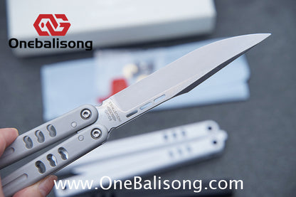 Baliplus V5 Madko Balisong Clone Aluminum Alloy Handle Stainless Steel Blade Bushing