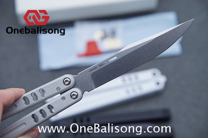 Baliplus V5 Madko Balisong Clone Aluminum Alloy Handle Stainless Steel Blade Bushing