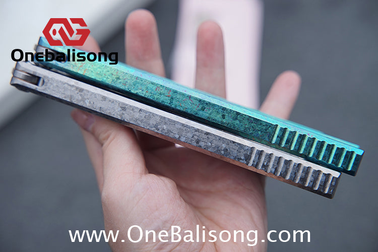 Baliplus Medusa Clone Balisong TC4 Titanium Alloy Handle VG10 Stainless Steel Blade Bushing
