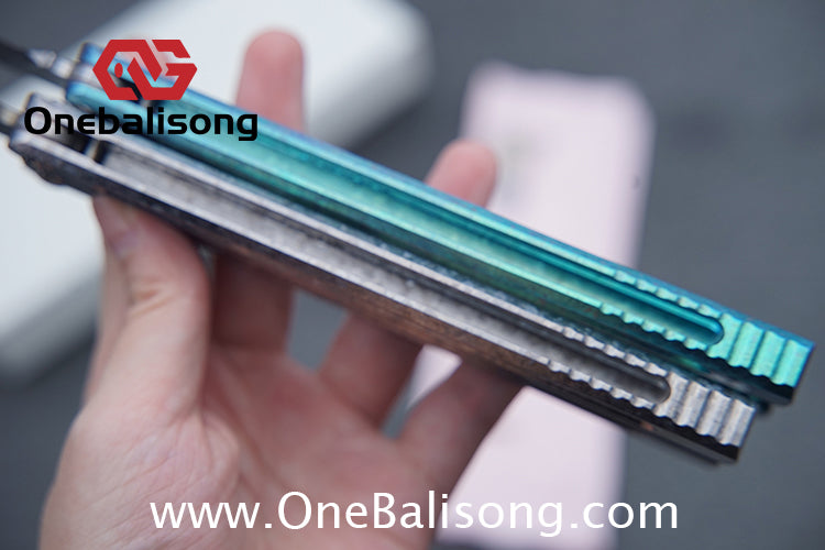 Baliplus Medusa Clone Balisong TC4 Titanium Alloy Handle VG10 Stainless Steel Blade Bushing