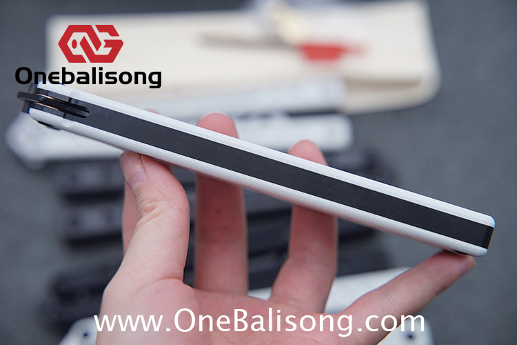 Baliplus Nautilus V1 Balisong Clone Aluminum Alloy G10 Patch Handle Stainless Steel Blade Bushing