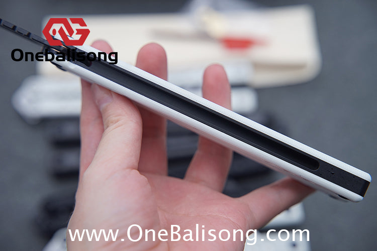 Baliplus Nautilus V1 Balisong Clone Aluminum Alloy G10 Patch Handle Stainless Steel Blade Bushing