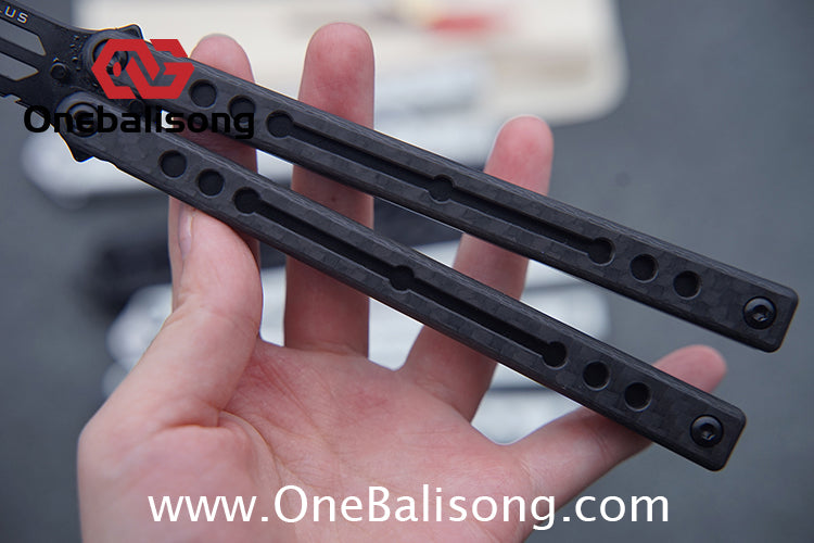 Baliplus Nautilus V1 Balisong Clone Aluminum Alloy G10 Patch Handle Stainless Steel Blade Bushing