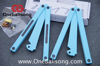 XiaoLu Flank p Clone  Balisong Plastic Trainer Blade Outdoor Safe EDC