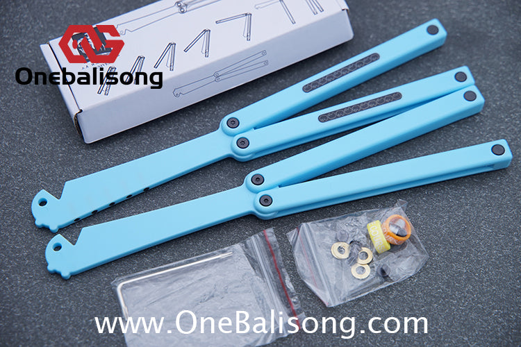 XiaoLu Flank p Clone  Balisong Plastic Trainer Blade Outdoor Safe EDC