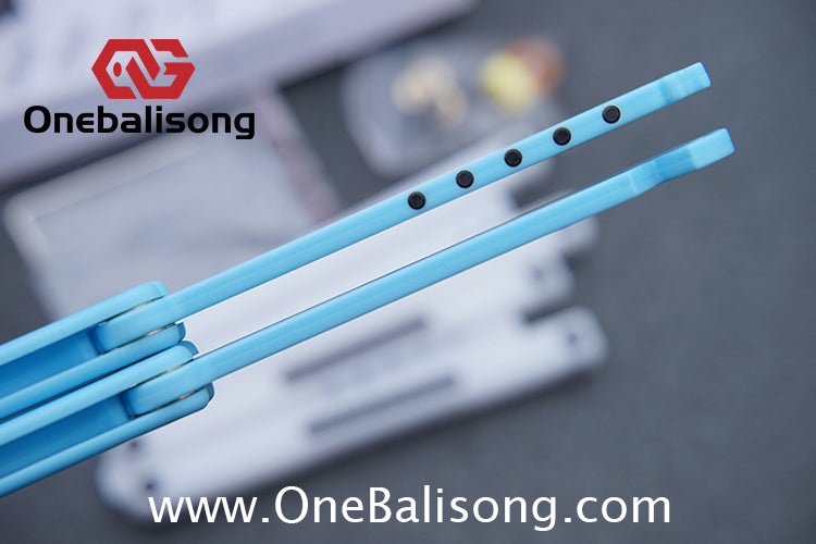 XiaoLu Flank p Clone  Balisong Plastic Trainer Blade Outdoor Safe EDC