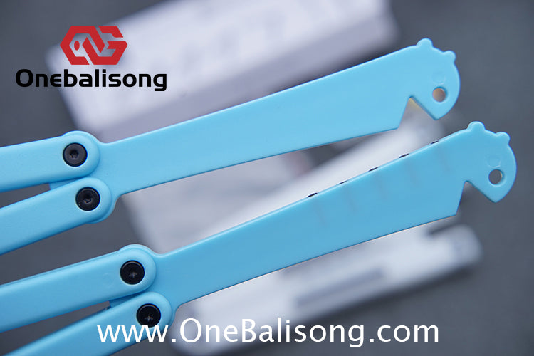 XiaoLu Flank p Clone  Balisong Plastic Trainer Blade Outdoor Safe EDC