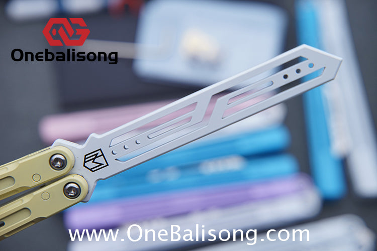 MXNIUM Skylark Balisong Aluminum Alloy Handle 9CR18MOV Stainless Steel Blade Bushing