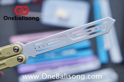 MXNIUM Skylark Balisong Aluminum Alloy Handle 9CR18MOV Stainless Steel Blade Bushing