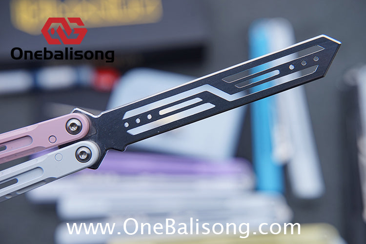 MXNIUM Skylark Balisong Aluminum Alloy Handle 9CR18MOV Stainless Steel Blade Bushing