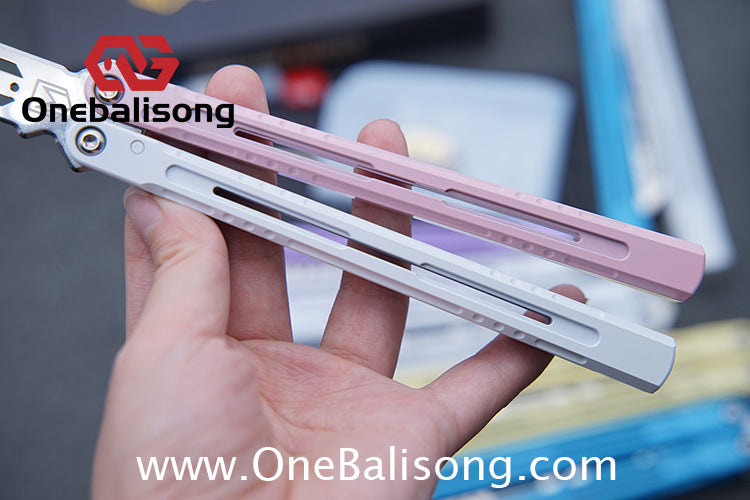 MXNIUM Skylark Balisong Aluminum Alloy Handle 9CR18MOV Stainless Steel Blade Bushing