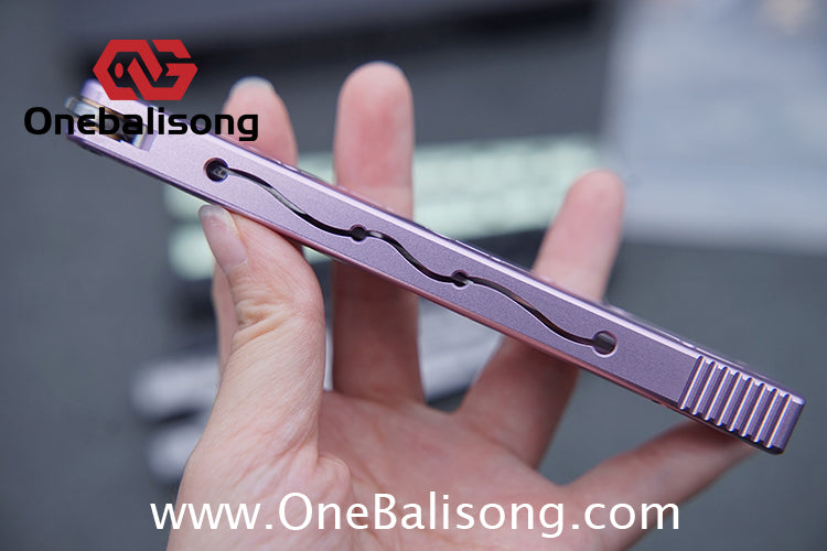 SYNC Ming Balisong Original 7075 Aluminum Alloy Handle Stainless Steel Blade Bushing
