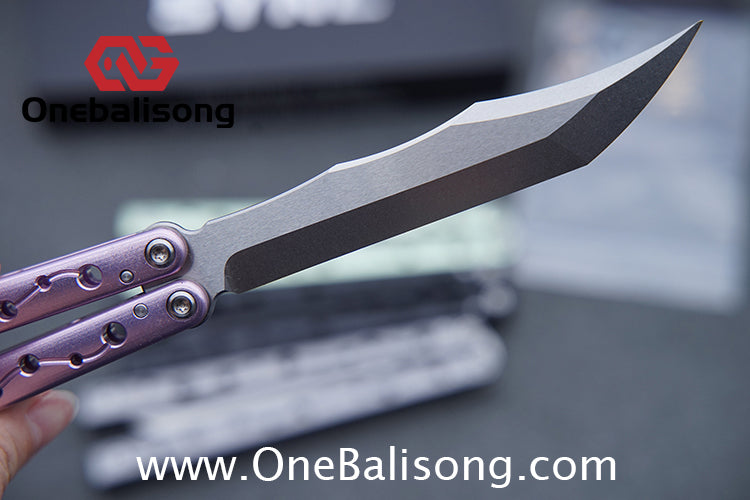 SYNC Ming Balisong Original 7075 Aluminum Alloy Handle Stainless Steel Blade Bushing