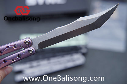 SYNC Ming Balisong Original 7075 Aluminum Alloy Handle Stainless Steel Blade Bushing