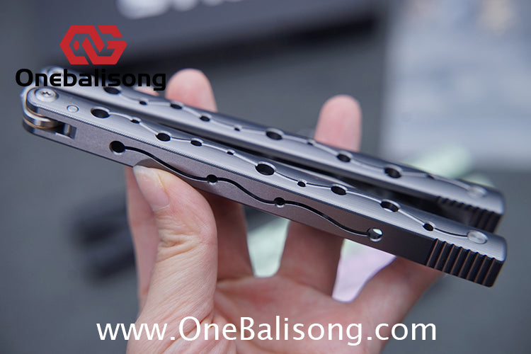 SYNC Ming Balisong Original 7075 Aluminum Alloy Handle Stainless Steel Blade Bushing