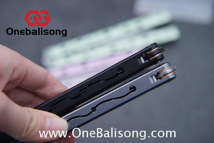 SYNC Ming Balisong Original 7075 Aluminum Alloy Handle Stainless Steel Blade Bushing