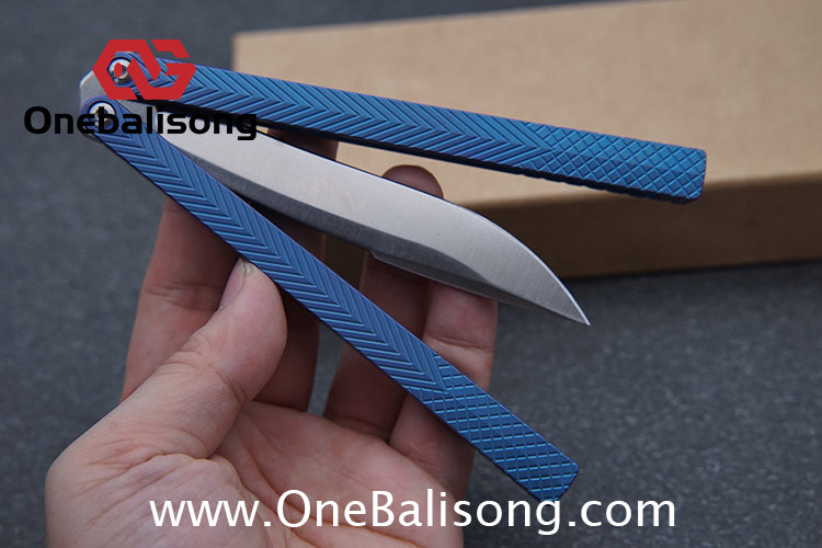 theone serif clone Titanium alloy-handle stainless steel blade