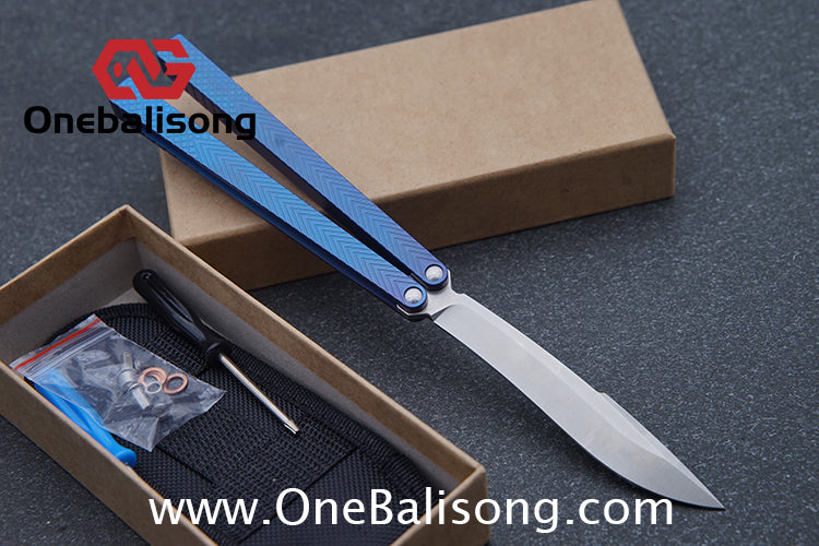 theone serif clone Titanium alloy-handle stainless steel blade