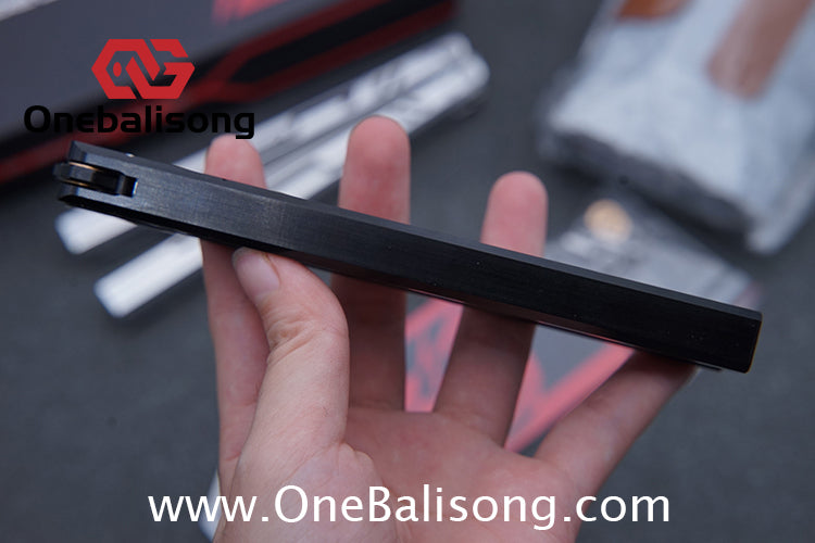 Once Alpha bone Balisong 7075 Aluminum Alloy Handle Stainless Steel Blade Bushings
