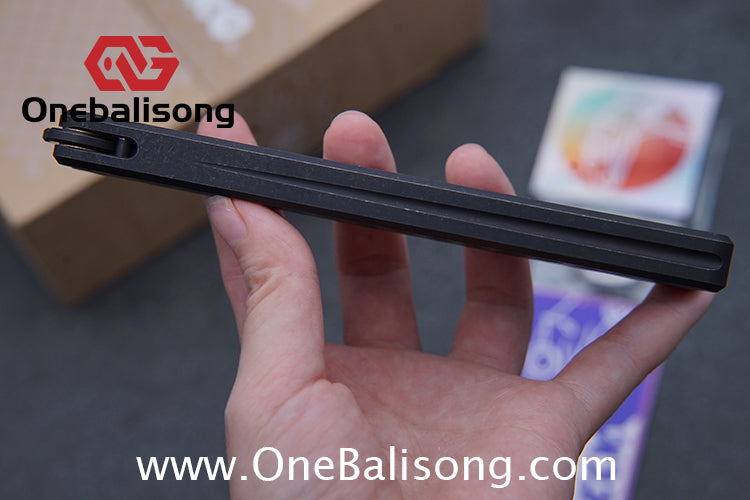 Gecko Viod Balisong Titanium Alloy Handle s35vn Stainless Steel Blade Bushing