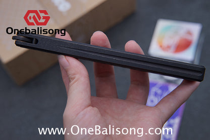 Gecko Viod Balisong Titanium Alloy Handle s35vn Stainless Steel Blade Bushing