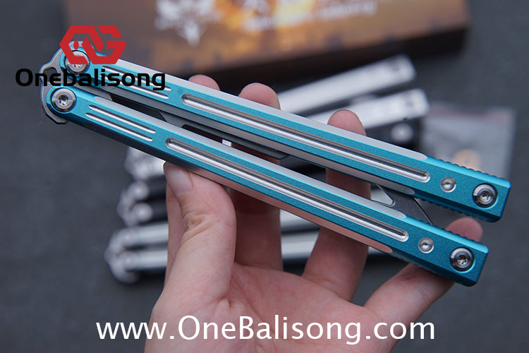 APOCALYPSE Tianqi Orion Balisong Clone 7075 Aluminum Alloy Handle Stainless Steel Blade Bushing