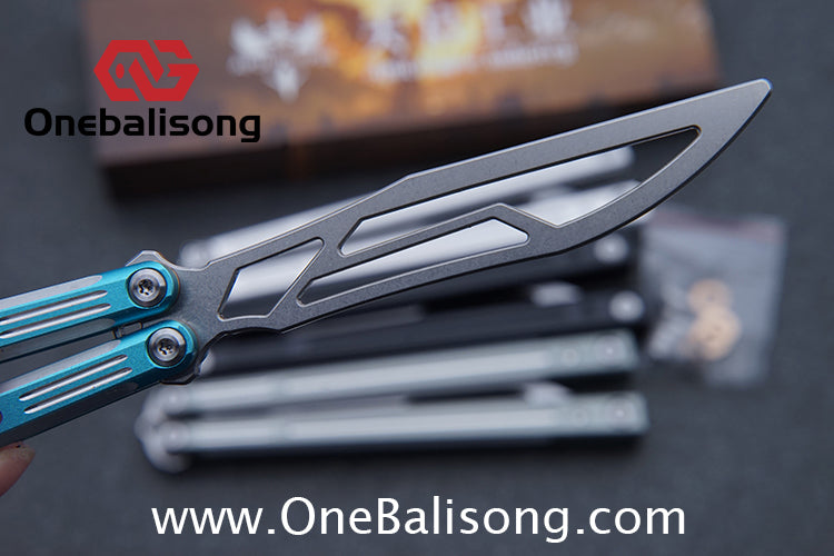 APOCALYPSE Tianqi Orion Balisong Clone 7075 Aluminum Alloy Handle Stainless Steel Blade Bushing