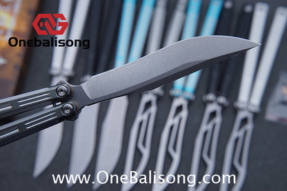 APOCALYPSE Tianqi Orion Balisong Clone 7075 Aluminum Alloy Handle Stainless Steel Blade Bushing