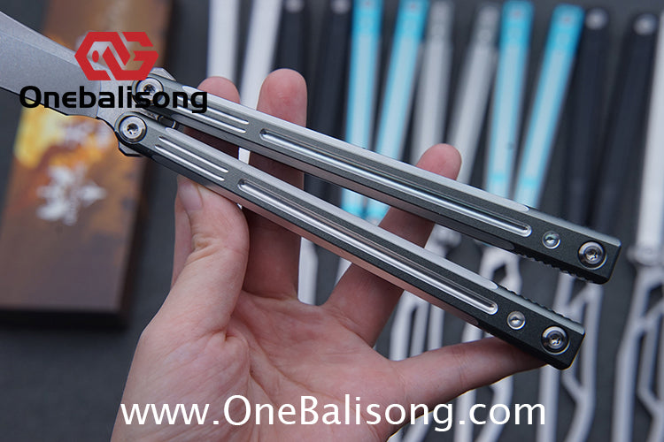 APOCALYPSE Tianqi Orion Balisong Clone 7075 Aluminum Alloy Handle Stainless Steel Blade Bushing