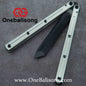Baliplus Kraken Balisong Glossy clone Tanto/Bowie/Weekawk  live/Fake Blade Channel 7075 Aluminum Glossy Handle Bushings 9cr18