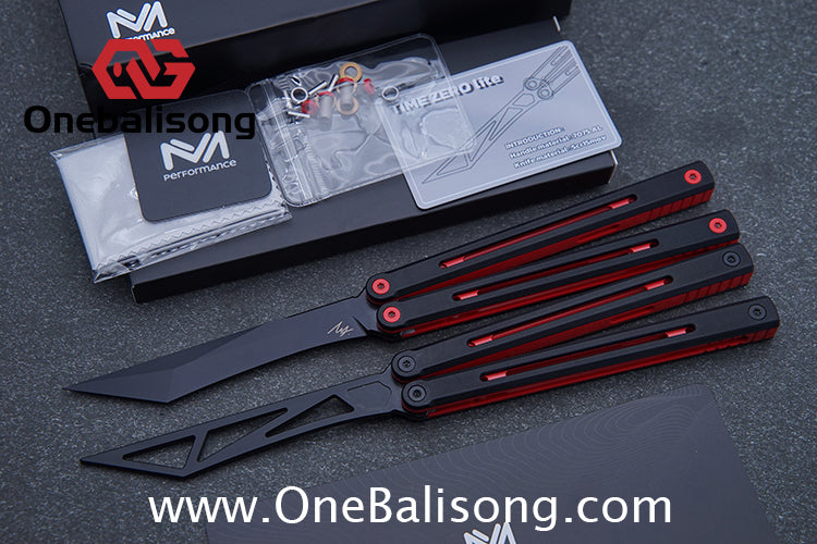 Performance Time Zero Lite Balisong 7075 Aluminium Alloy Handle 5cr15 MOV Stainless Steel Blade