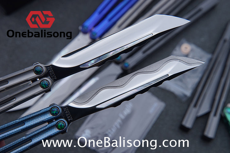 Harpy Eagle Original Balisong TC21 Titanium Alloy Handle M390 Stainless Steel Blade Bushing