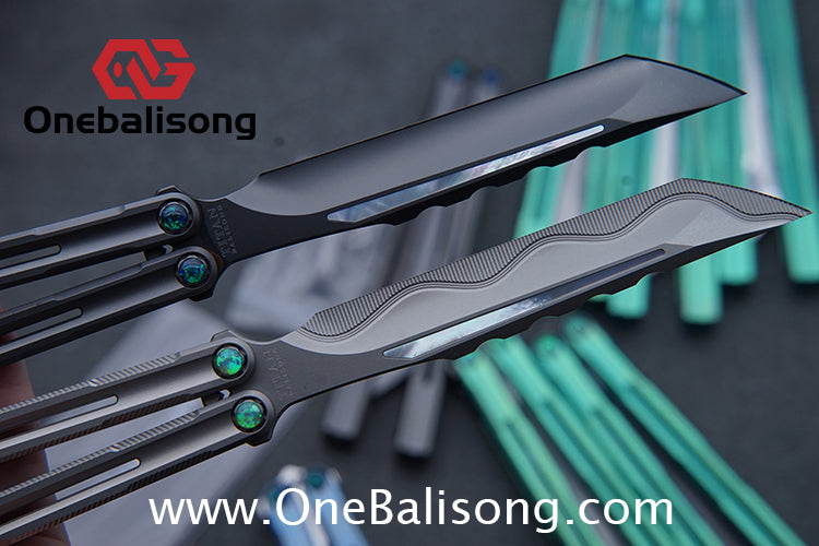 Harpy Eagle Original Balisong TC21 Titanium Alloy Handle M390 Stainless Steel Blade Bushing
