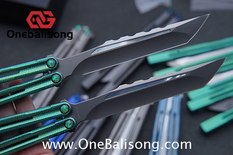 Harpy Eagle Original Balisong TC21 Titanium Alloy Handle M390 Stainless Steel Blade Bushing