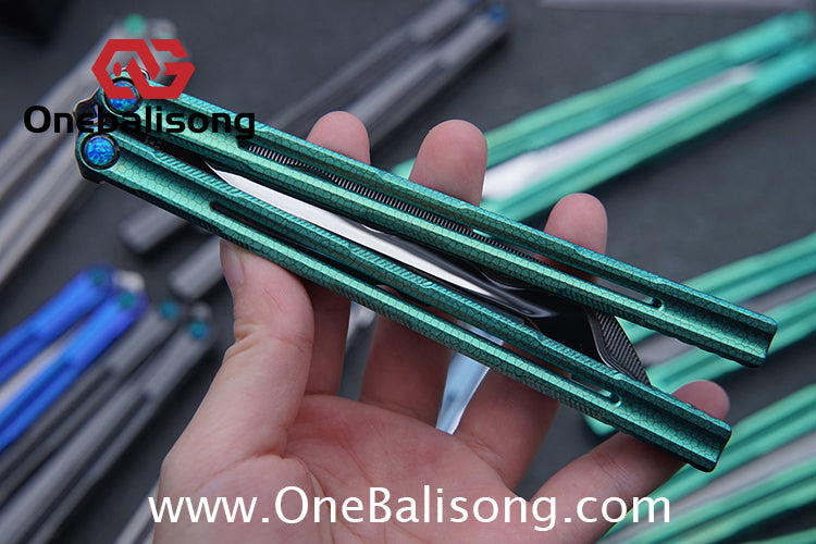 Harpy Eagle Original Balisong TC21 Titanium Alloy Handle M390 Stainless Steel Blade Bushing
