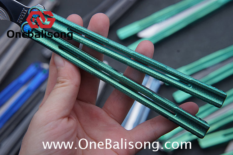 Harpy Eagle Original Balisong TC21 Titanium Alloy Handle M390 Stainless Steel Blade Bushing