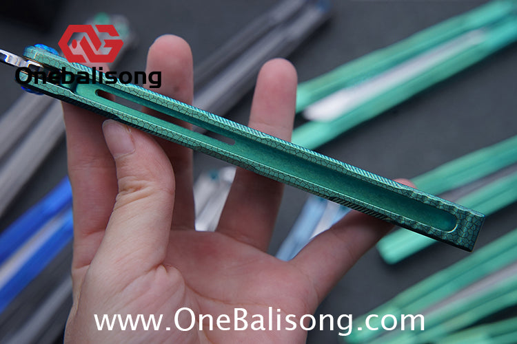 Harpy Eagle Original Balisong TC21 Titanium Alloy Handle M390 Stainless Steel Blade Bushing