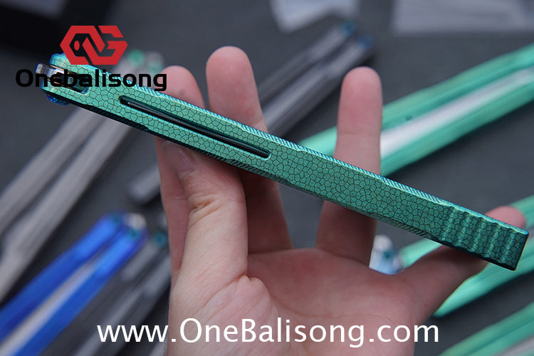 Harpy Eagle Original Balisong TC21 Titanium Alloy Handle M390 Stainless Steel Blade Bushing
