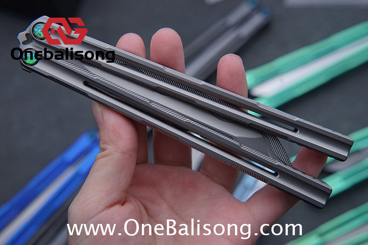 Harpy Eagle Original Balisong TC21 Titanium Alloy Handle M390 Stainless Steel Blade Bushing