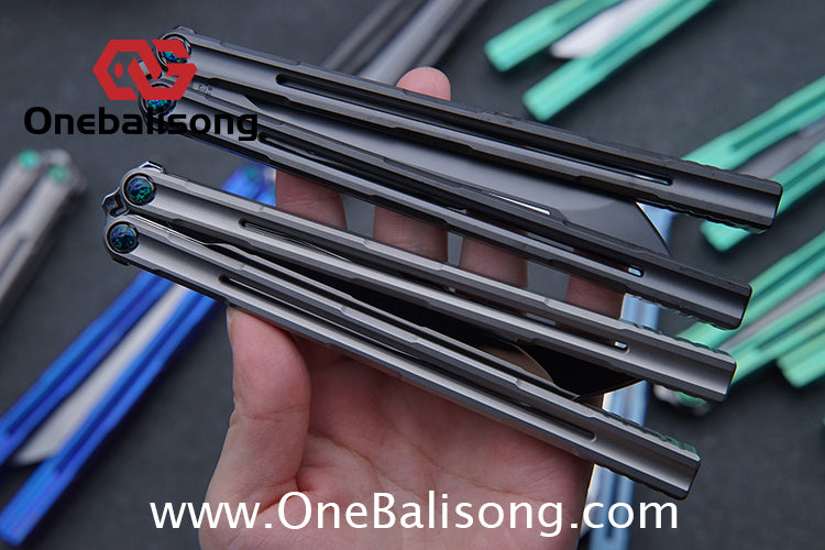 Harpy Eagle Original Balisong TC21 Titanium Alloy Handle M390 Stainless Steel Blade Bushing