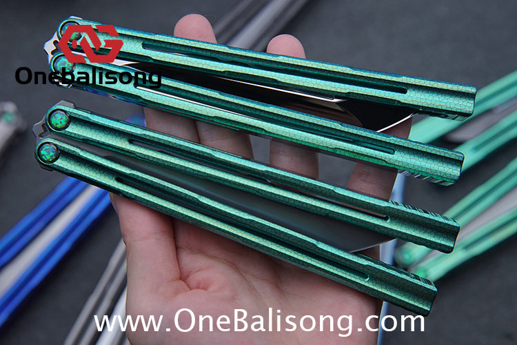 Harpy Eagle Original Balisong TC21 Titanium Alloy Handle M390 Stainless Steel Blade Bushing