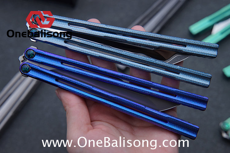Harpy Eagle Original Balisong TC21 Titanium Alloy Handle M390 Stainless Steel Blade Bushing