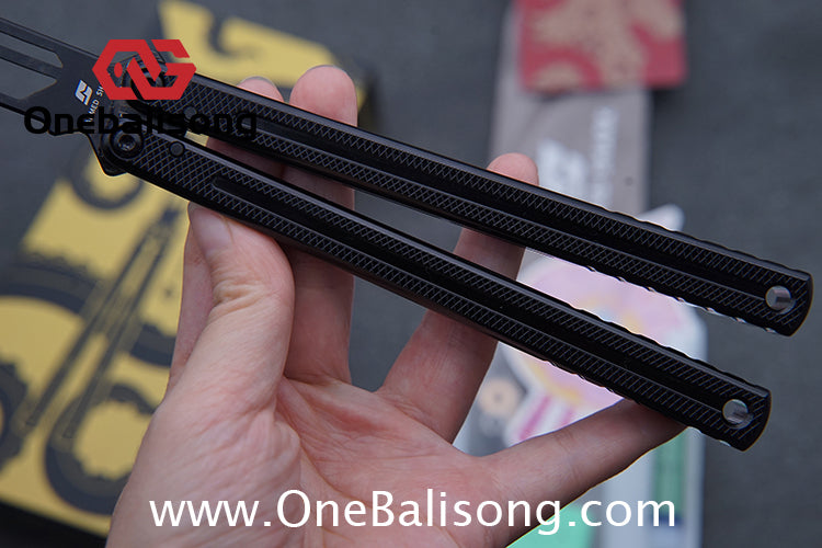 ARMED SHARK Glide Kraken Version Balisong clone Seven series aluminum alloy handle stainless steel Trainer blade Bushings